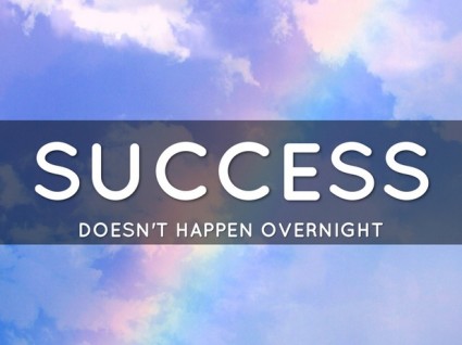 success doenst happen overnight - leaders face failure and thrive
