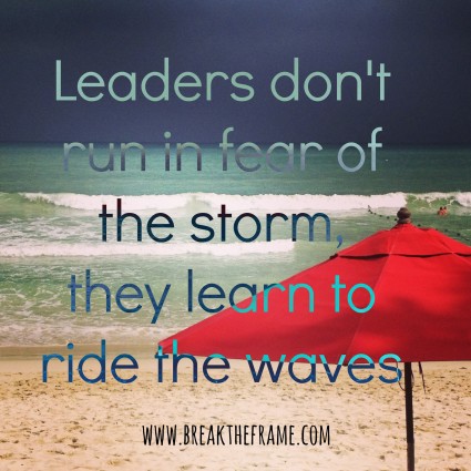 leaders ride the waves