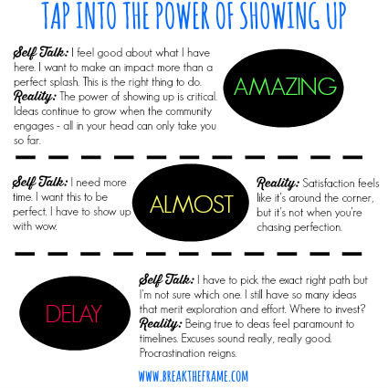 tap into the power of showing up
