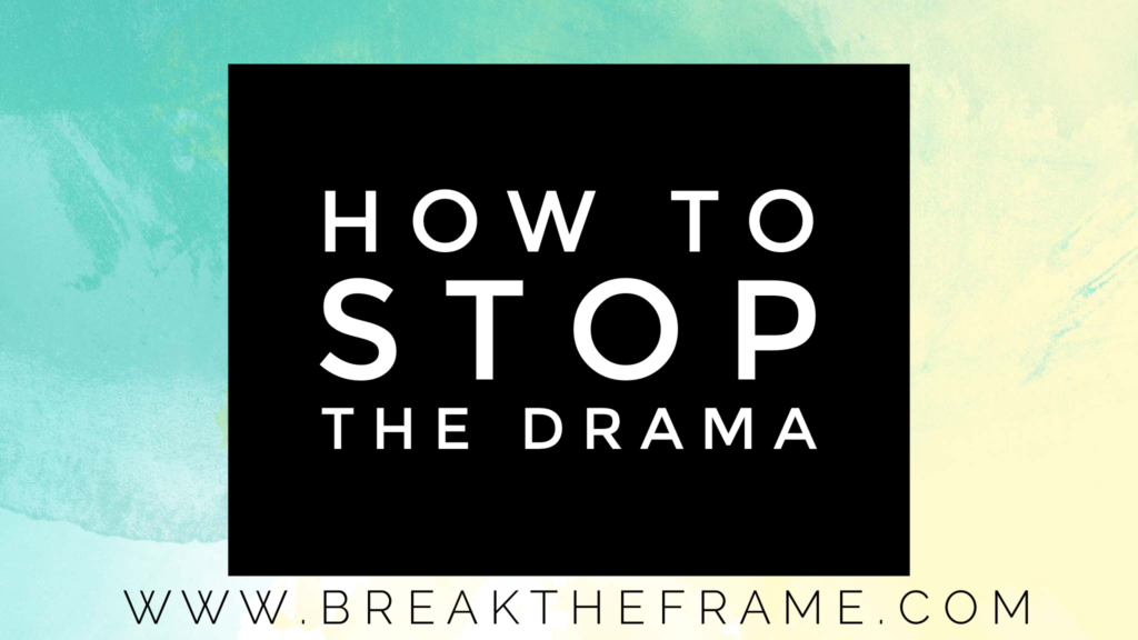 How to Stop the Drama for leaders, parents and educators. 